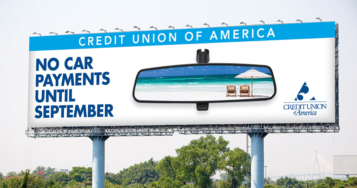 auto challenge billboard for summer travel campaign