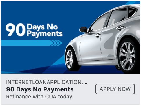 auto-refinance-advertisement-on-social-media marketing agency ads for credit union refinance campaign