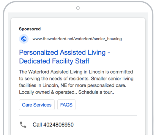 paid search case study care home case study
